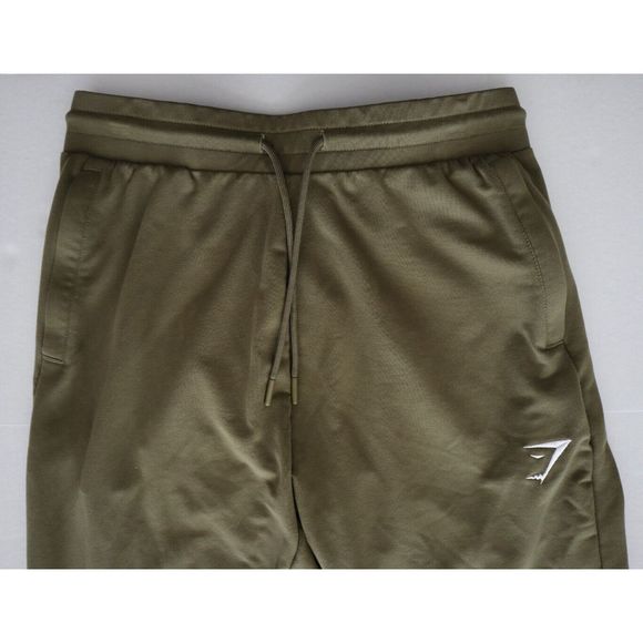 Gymshark GMBT4252 Men's Sz Medium Olive Green Critical Zip Jogger Pants - Picture 3 of 10